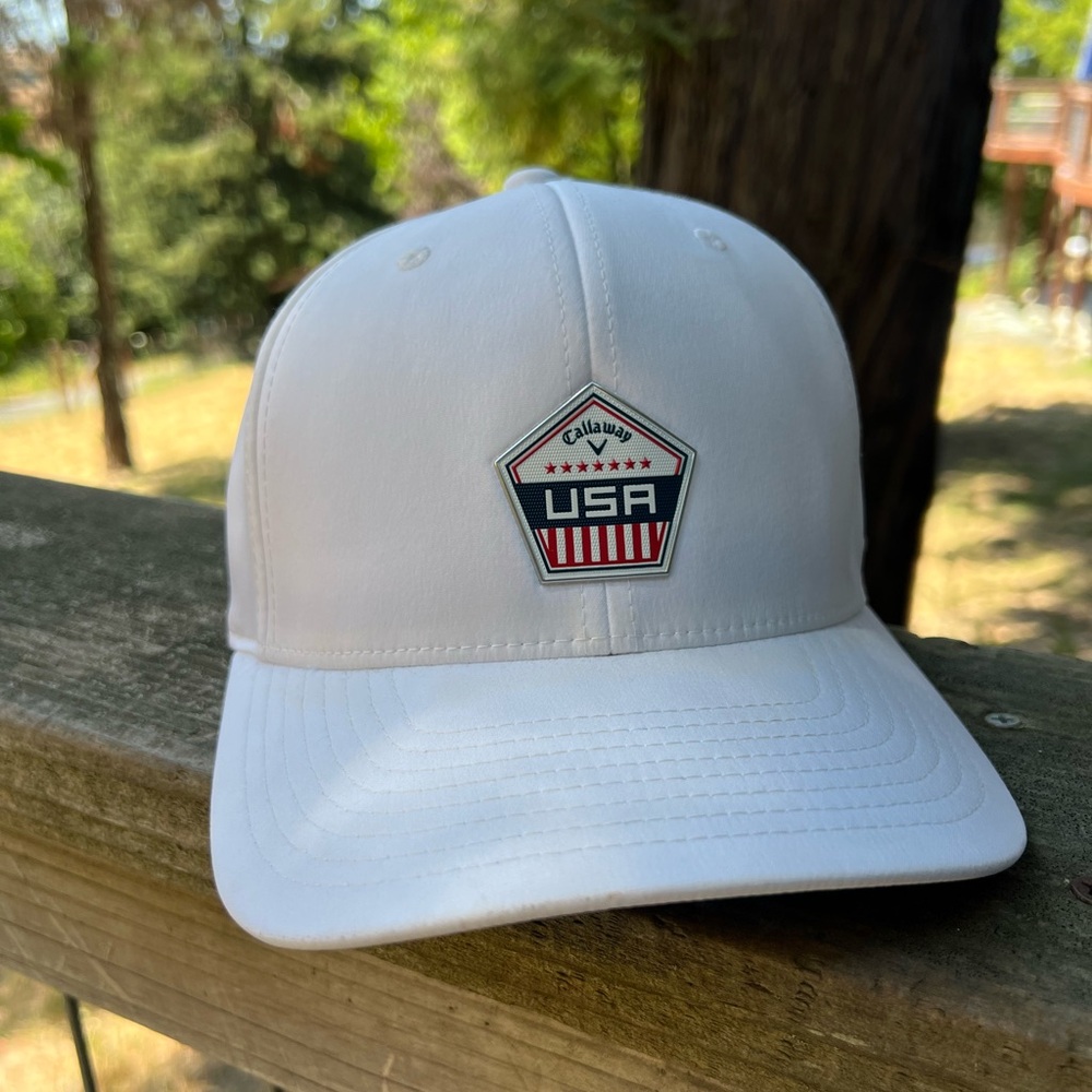 White Callaway USA Logo Cap